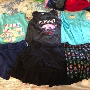 Girls mixed Tank & Bottom Lot